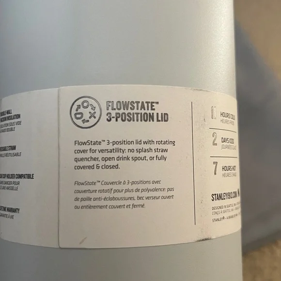 Stanley Light Gray Tumbler with Handle - Picture 5 of 5